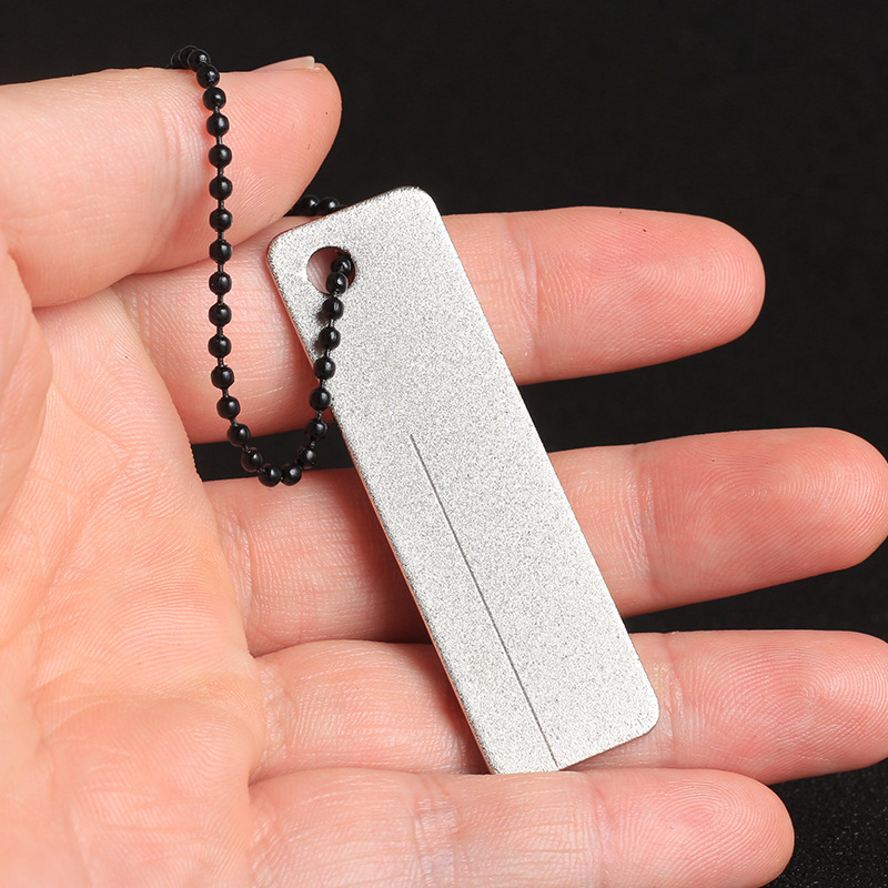 Superkõva teemantterituskivi õues kasutatav mini-noateritaja EDC telkimisvarustuse õngekonksu õngekonksu viil