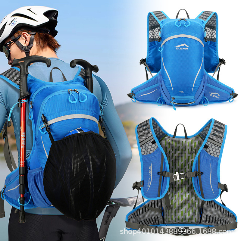 Piiriülene välistingimustes kasutatav multifunktsionaalne mägironimiskott suure mahutavusega nailonist veekindel õlakott ohutu helkurmattega ratsaspordi seljakott hulgimüük