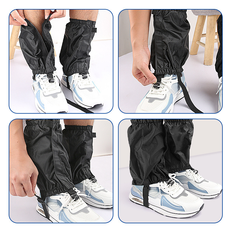 Trumpų vamzdžių sniego danga vyrams ir moterims lauko alpinizmo slidinėjimo tamprės dykumų žygiams nuo smėlio, vabzdžių, kvėpuojančios tamprės pėdų apsaugai