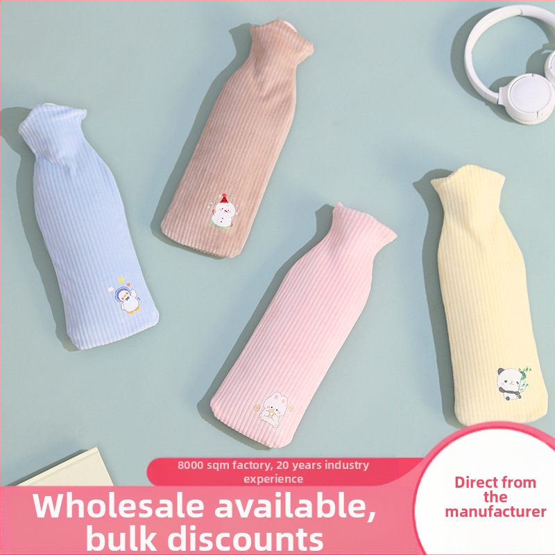 Lexier Long Θερμοσίφωνας Γεμιστό με Νερό, Μεγάλο Πυκνό Υφασμάτινο Κάλυμμα, Αντιεκρηκτικό PVC Γεμιστό με Νερό, Χαριτωμένο Θερμαντικό Χεριών Χονδρικής