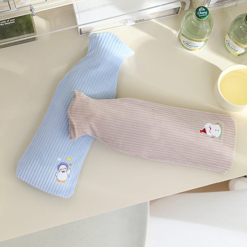 Lexier Long Θερμοσίφωνας Γεμιστό με Νερό, Μεγάλο Πυκνό Υφασμάτινο Κάλυμμα, Αντιεκρηκτικό PVC Γεμιστό με Νερό, Χαριτωμένο Θερμαντικό Χεριών Χονδρικής