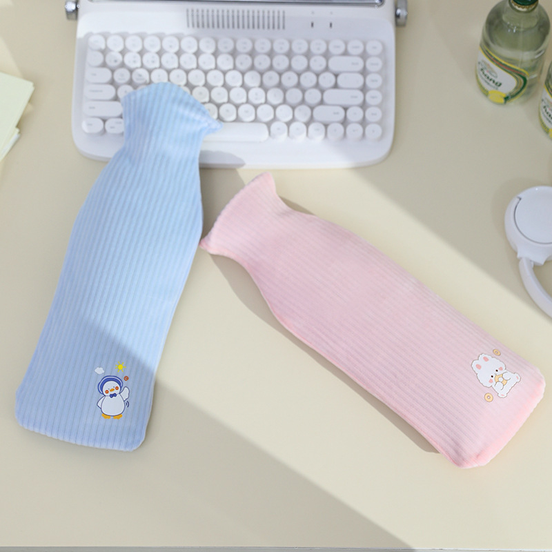 Lexier Long Θερμοσίφωνας Γεμιστό με Νερό, Μεγάλο Πυκνό Υφασμάτινο Κάλυμμα, Αντιεκρηκτικό PVC Γεμιστό με Νερό, Χαριτωμένο Θερμαντικό Χεριών Χονδρικής