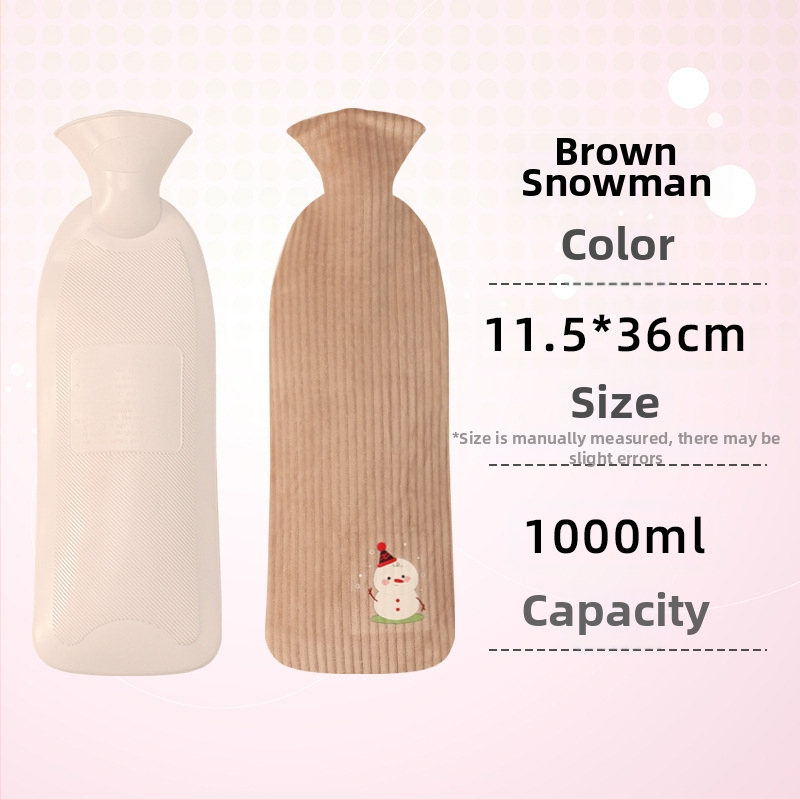 Lexier Long Θερμοσίφωνας Γεμιστό με Νερό, Μεγάλο Πυκνό Υφασμάτινο Κάλυμμα, Αντιεκρηκτικό PVC Γεμιστό με Νερό, Χαριτωμένο Θερμαντικό Χεριών Χονδρικής