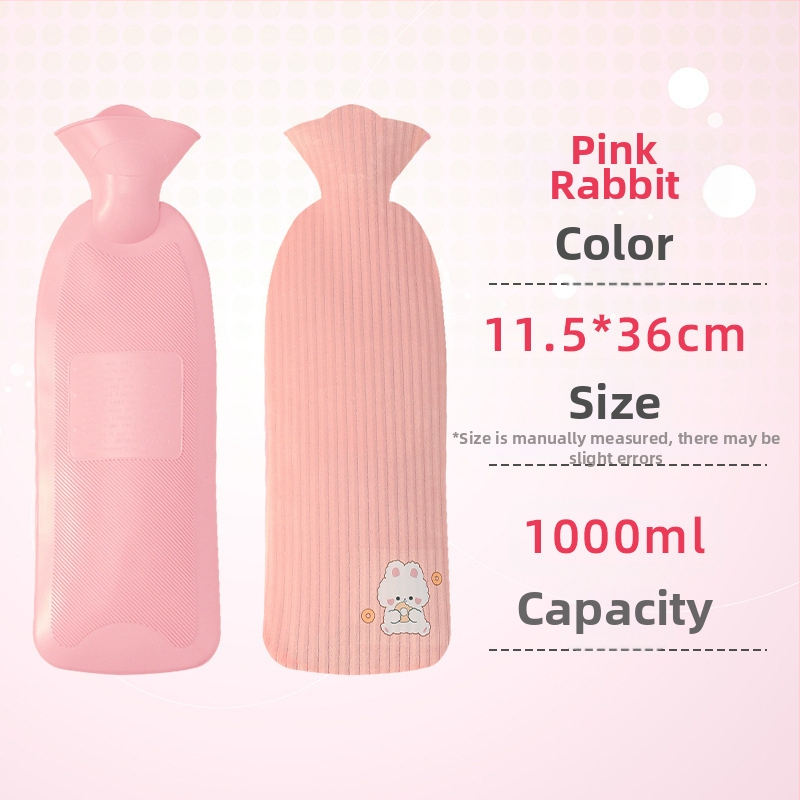 Lexier Long Θερμοσίφωνας Γεμιστό με Νερό, Μεγάλο Πυκνό Υφασμάτινο Κάλυμμα, Αντιεκρηκτικό PVC Γεμιστό με Νερό, Χαριτωμένο Θερμαντικό Χεριών Χονδρικής