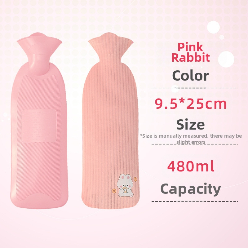 Lexier Long Θερμοσίφωνας Γεμιστό με Νερό, Μεγάλο Πυκνό Υφασμάτινο Κάλυμμα, Αντιεκρηκτικό PVC Γεμιστό με Νερό, Χαριτωμένο Θερμαντικό Χεριών Χονδρικής