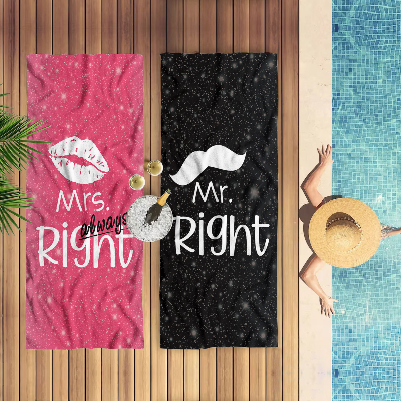 Dviejų dalių porinis paplūdimio rankšluostis, pajūrio apsiaustas, didelis vonios rankšluostis, margintas mikropluošto rankšluostis