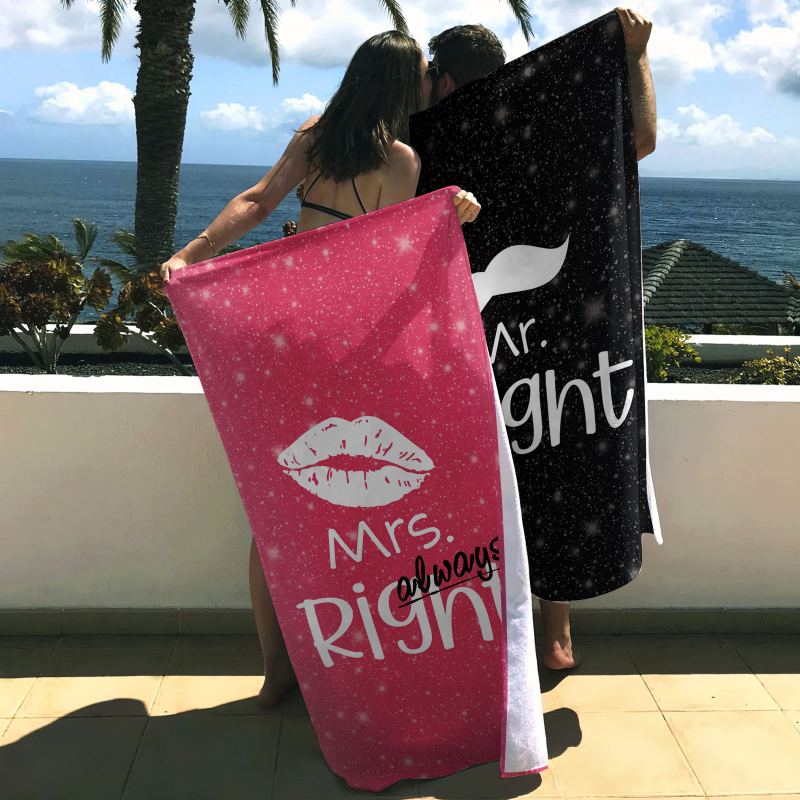 Dviejų dalių porinis paplūdimio rankšluostis, pajūrio apsiaustas, didelis vonios rankšluostis, margintas mikropluošto rankšluostis