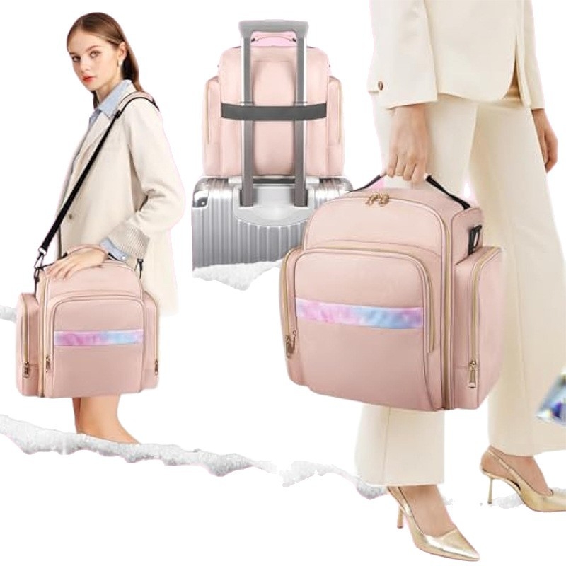 σε απόθεμα τσάντα καλλυντικών ταξιδιού τσάντα αποθήκευσης 4 αποσπώμενα κουτιά 1 ρολό φινιρίσματος κοσμημάτων πολλαπλές τσάντες αποθήκευσης