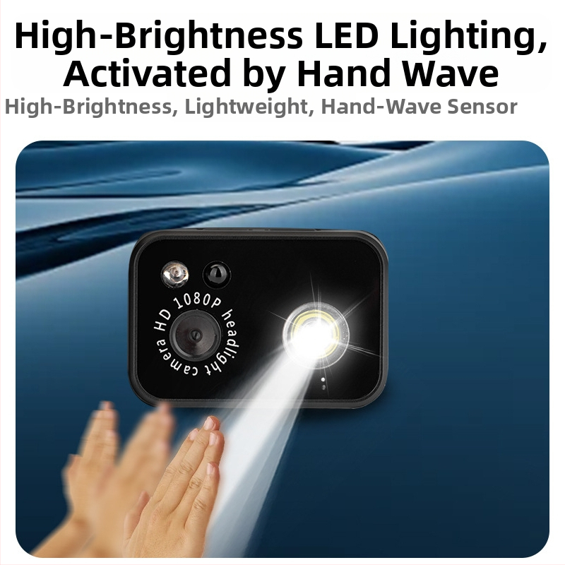 D7 Челно монтирана осветителна камера с LED фарове, рекордер за инспекция на фарове, външна велосипедна спортна камера, изглед от първо лице