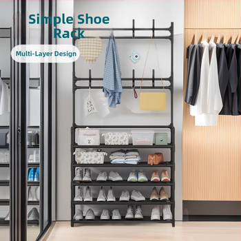 Xiyin TEMU saali kingariiul, kingad ja mütsid, integreeritud riidepuu, lihtne hoiuriiul, mitmekihiline mantliriiul