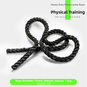 Oprema za prekogranični trening trupa, znoj, preskakanje debelih užeta, fitness za odrasle, smanjenje masti, preskakanje teških užeta, poliestersko uže za trening