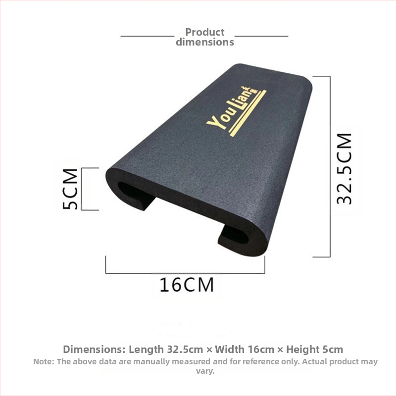 Черна гъба EVA тренировъчна възглавница за защита на лодка дракон, процес на рязане на тел, интегрирана външна U-образна долна подложка