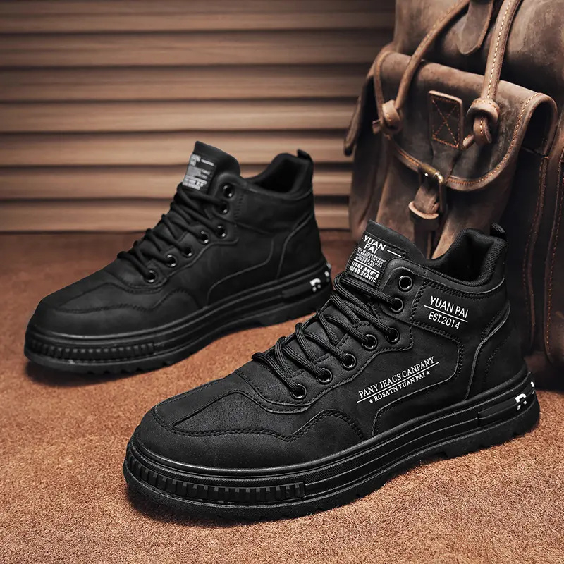 Férfi cipők 2023 Ősz Új Kopásálló Alkalmi Sportcipők Munkahelyi Divat Könnyű Sokoldalú Szennyeződésálló Munkavédelmi Cipők