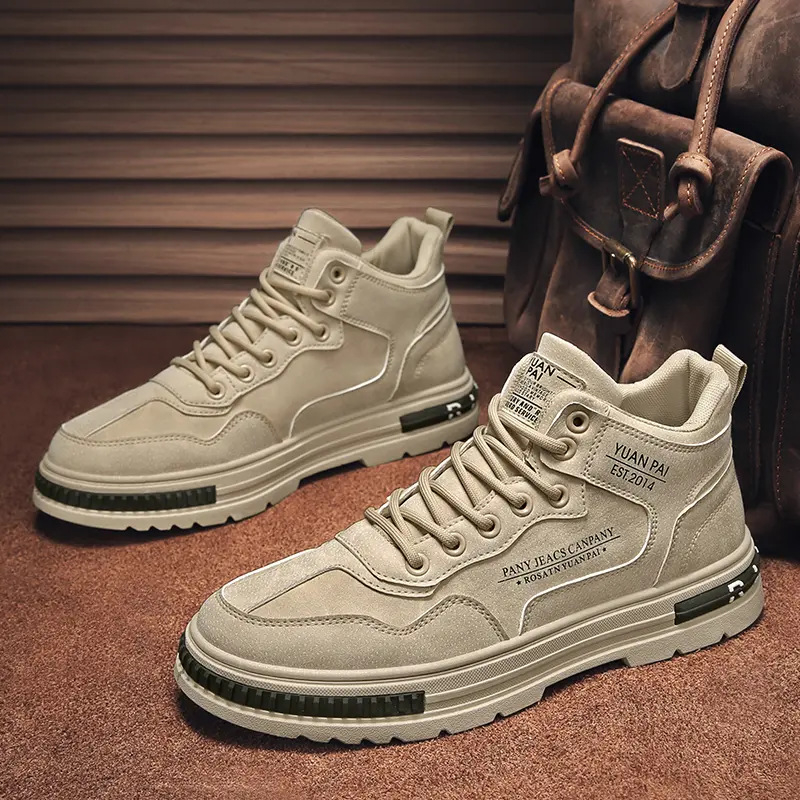 Férfi cipők 2023 Ősz Új Kopásálló Alkalmi Sportcipők Munkahelyi Divat Könnyű Sokoldalú Szennyeződésálló Munkavédelmi Cipők