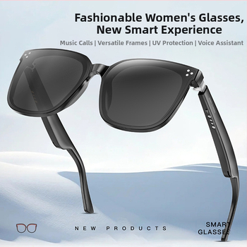Uued nutikad päikeseprillid ultraviolettkiirguse vastased päikeseprillid musta tehnoloogiaga nutikad prillid saavad muusika kuulamiseks rääkida