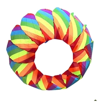 Jauns varavīksnes trīsdimensiju rotējošs ziedu grozs, peldoša aste, lotosa astes kulons, pūķa mīksts kulons bez rāmja