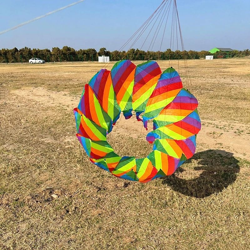 Jauns varavīksnes trīsdimensiju rotējošs ziedu grozs, peldoša aste, lotosa astes kulons, pūķa mīksts kulons bez rāmja