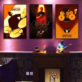 Džässtrummi seinamaaling baarikitarri instrument trummikomplekt selge taust käsi muusika klassiruumi seinakaunistused maalimine