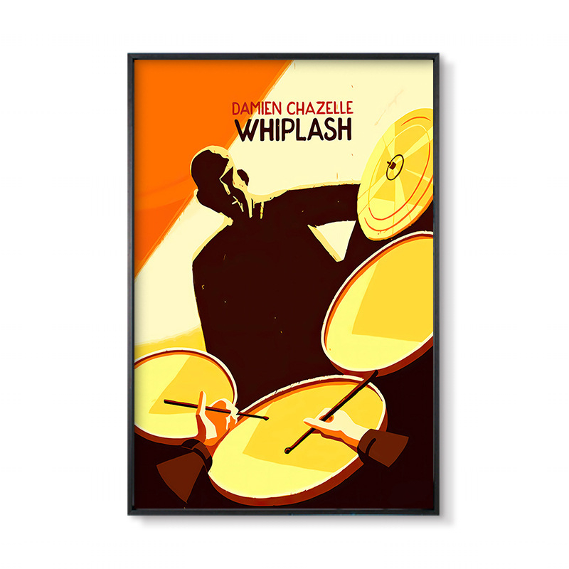 Džässtrummi seinamaaling baarikitarri instrument trummikomplekt selge taust käsi muusika klassiruumi seinakaunistused maalimine