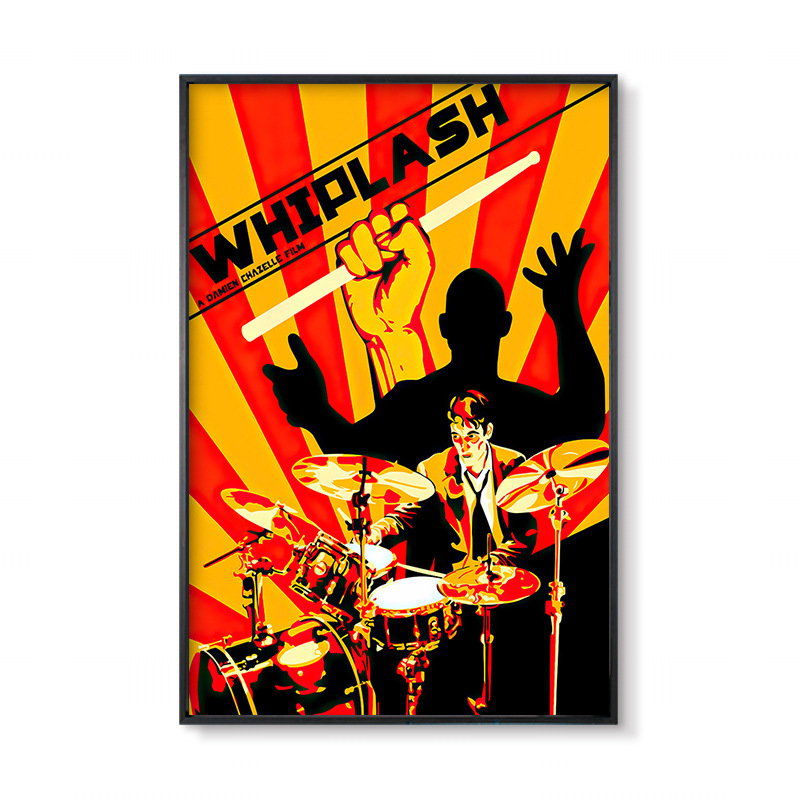 Džässtrummi seinamaaling baarikitarri instrument trummikomplekt selge taust käsi muusika klassiruumi seinakaunistused maalimine