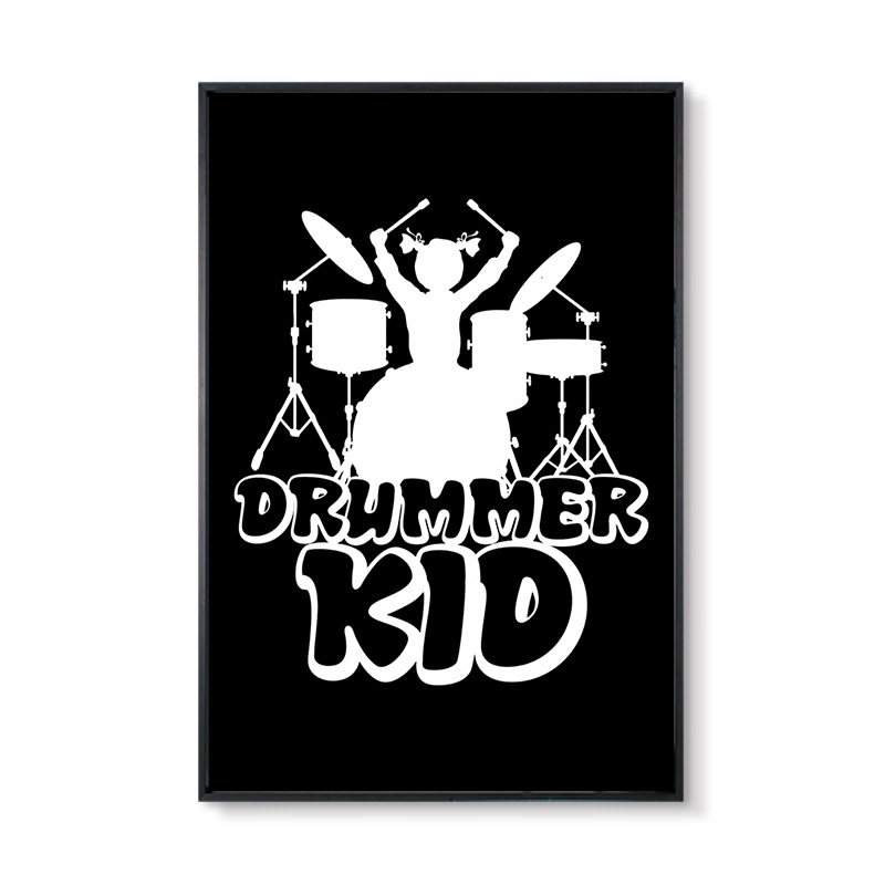 Džässtrummi seinamaaling baarikitarri instrument trummikomplekt selge taust käsi muusika klassiruumi seinakaunistused maalimine