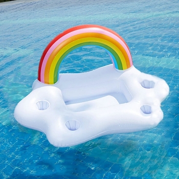 Θήκη ποτηριών Ice Bar Φουσκωτό παιχνίδι νερού Πισίνα Πάρτι Δίσκος πάγου Πλωτή θήκη ποτηριών για ποτά Μεγάλος δίσκος πάγου Δακτύλιος κολύμβησης