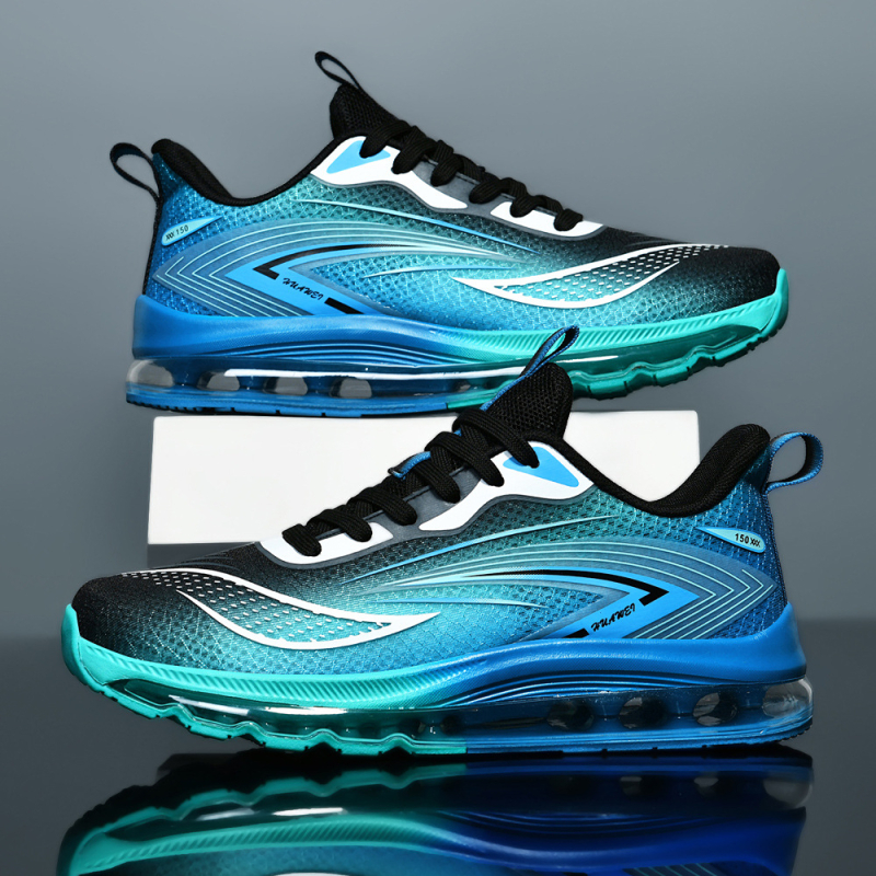 39-48 méretű divatos, minden mérkőzésre alkalmas, hétköznapi, könnyű, ütéselnyelő, légpárnás, sportcipő, divatos, hálós, lélegző, ütéselnyelő, visszapattanó férfi cipők