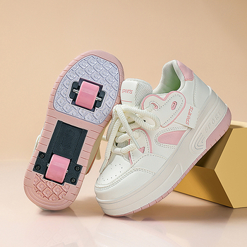 Dvigubi riedučiai mergaitėms, sportiniai riedučiai su 2025 ratukais, vaikiški riedučiai vyresniems vaikams