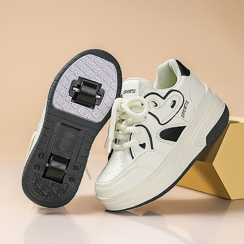 Dvigubi riedučiai mergaitėms, sportiniai riedučiai su 2025 ratukais, vaikiški riedučiai vyresniems vaikams