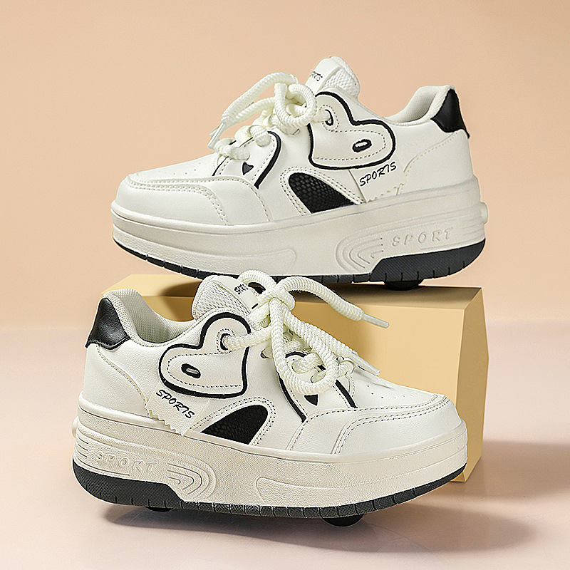 Dvigubi riedučiai mergaitėms, sportiniai riedučiai su 2025 ratukais, vaikiški riedučiai vyresniems vaikams