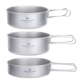 Biwei tiszta titán titán tálruha kültéri kemping étkészlet könnyű hordozható titán edény kemping edény piknik kellékek ebéddoboz