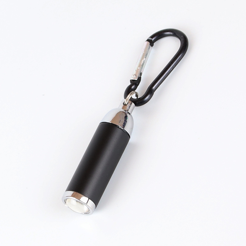 Pirkite du ir gaukite vieną mini teleskopinį fokusavimo žibintuvėlį su LED „Zoom AG13“ mygtukiniu bateriniu alpinizmo raktų pakabuku