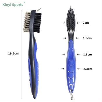 Βούρτσα καθαρισμού γκολφ Factory Direct με γάντζο, βούρτσα καθαρισμού διπλής όψης για μπαστούνια γκολφ