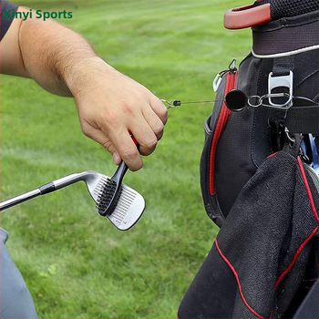 Βούρτσα καθαρισμού γκολφ Factory Direct με γάντζο, βούρτσα καθαρισμού διπλής όψης για μπαστούνια γκολφ