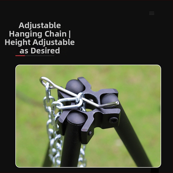 Εξωτερική μεγάλη βάση για φωτιά, φορητή κρεμαστή βάση για γλάστρες, τρίποδο για φωτιά, είδη κάμπινγκ, τρίποδο μπάρμπεκιου