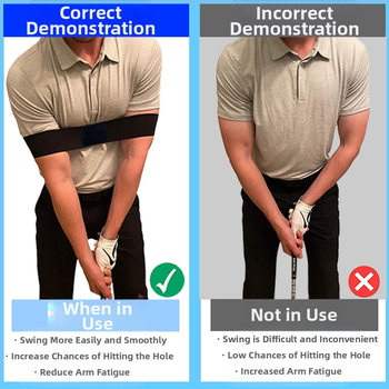 Amazon Golf Arm Correction Belt Swing Training Corrector Εξωτερική Βοήθεια Προπόνησης Γκολφ σε Απόθεμα