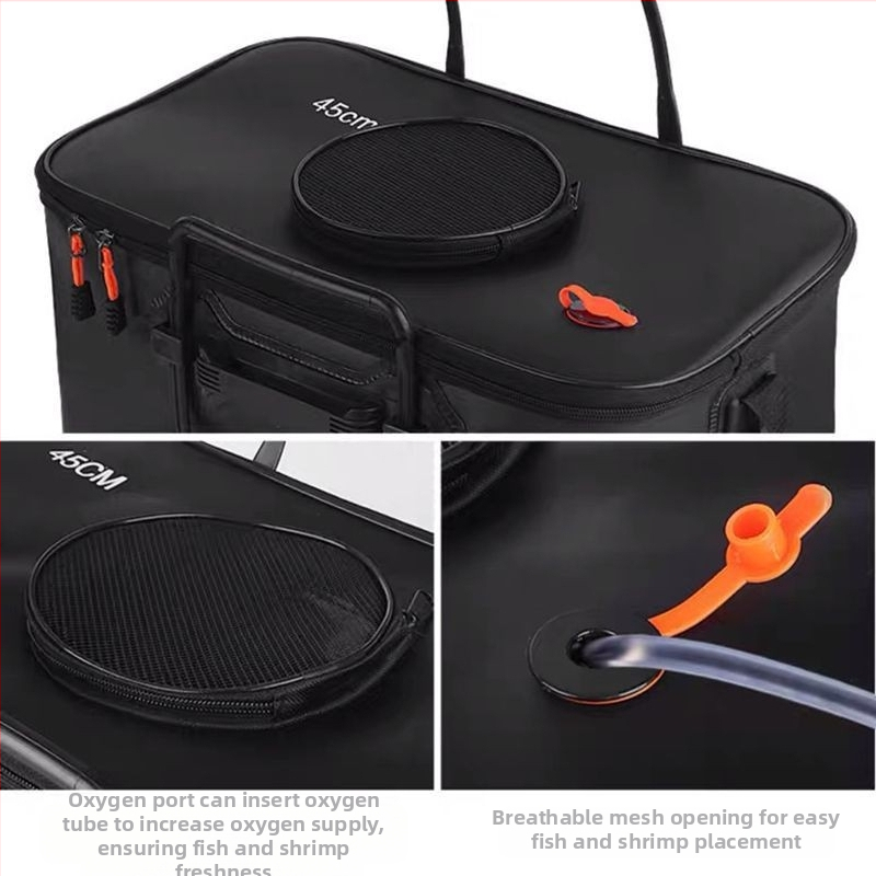 Gyvų žuvų kibiras, žvejybos kibiras, daugiafunkcis sulankstomas kibiras, apsaugantis nuo žuvų, sustorintas žuvų dėžės žvejybos kibiras, žvejybos dėžė didmeninė prekyba