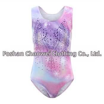 Европейски и американски детски гимнастически дрехи с кристали, бронзиращи гимнастически дрехи, детски танцови дрехи, дрехи за представления, тесни дрехи, детски дрехи за тренировки