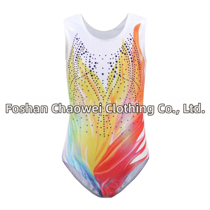 Европейски и американски детски гимнастически дрехи с кристали, бронзиращи гимнастически дрехи, детски танцови дрехи, дрехи за представления, тесни дрехи, детски дрехи за тренировки