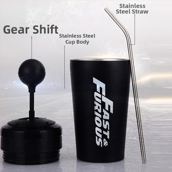 Kiirus ja kirg käigukastiga roostevabast terasest suure mahutavusega veekruus autokruus kõrrega termokruus auto käiguvahetuskruus