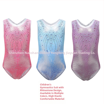 Детски тренировъчни облекла CrossBorder с металически лъскави балетни поли за момичета, гимнастически облекла, танцови облекла, облекла за представления, танцови облекла