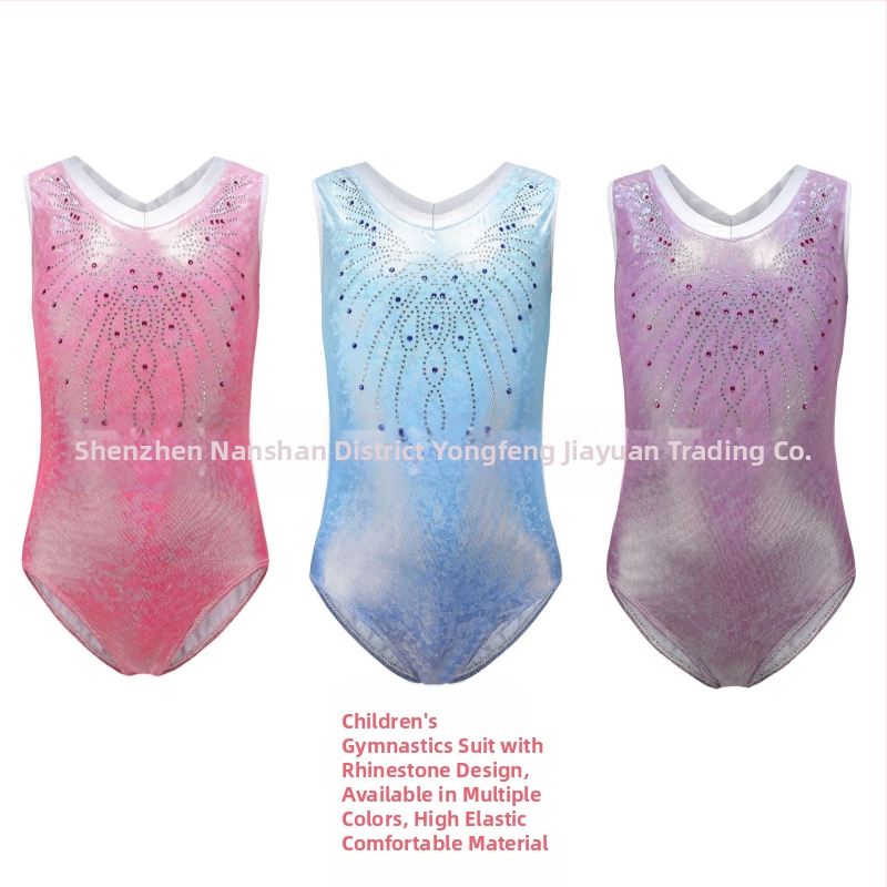 Детски тренировъчни облекла CrossBorder с металически лъскави балетни поли за момичета, гимнастически облекла, танцови облекла, облекла за представления, танцови облекла