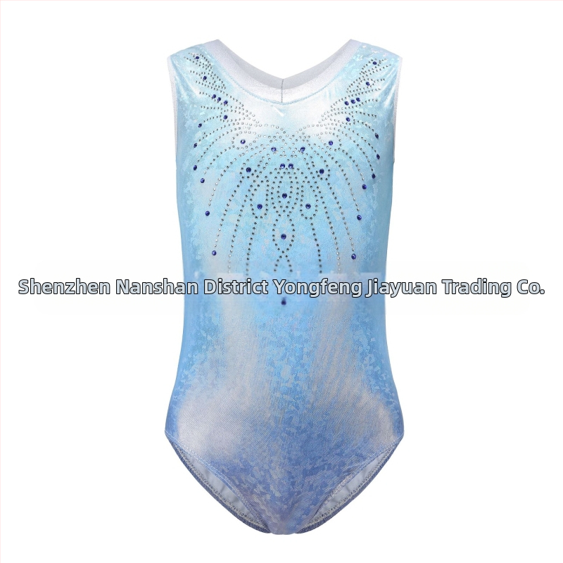 Детски тренировъчни облекла CrossBorder с металически лъскави балетни поли за момичета, гимнастически облекла, танцови облекла, облекла за представления, танцови облекла