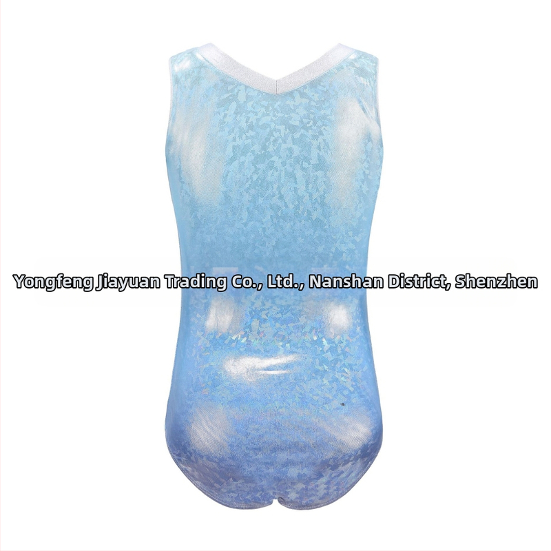 Детски тренировъчни облекла CrossBorder с металически лъскави балетни поли за момичета, гимнастически облекла, танцови облекла, облекла за представления, танцови облекла