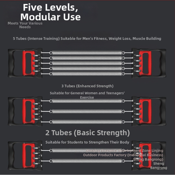 Rindkere laiendav tõmbetugevusega meesvedruga rindkere lihaste treenimine istessetõusu käe jõul õla ja selja venitusharjutus koduste treeningvahenditega