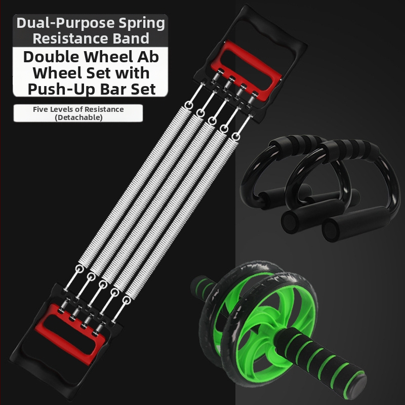 Rindkere laiendav tõmbetugevusega meesvedruga rindkere lihaste treenimine istessetõusu käe jõul õla ja selja venitusharjutus koduste treeningvahenditega