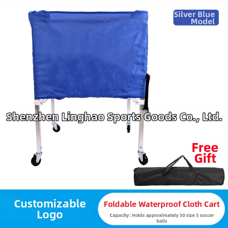 Gamykloje pagamintas aliuminio lydinio krepšinio vežimėlis kamuolių laikymui, sulankstomas, nešiojamas treniruočių vežimėlis patalpose ir lauke