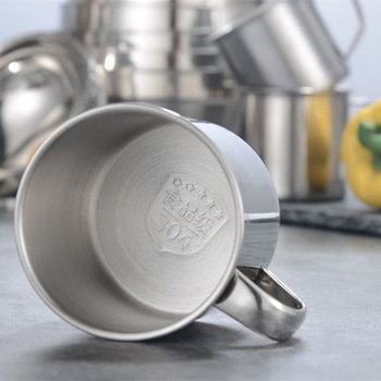 304 Κύπελλο νερού από ανοξείδωτο ατσάλι για μαθητές, παιδικό κύπελλο, γραφείο, σκάκι και αίθουσα με κάρτες, καντίνα νηπιαγωγείου με καπάκι, φλιτζάνι τσαγιού