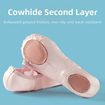 Παιδικά Παπούτσια Χορού Γυναικεία, Μαλακή Σόλα, Κινέζικα, Παιδικά Παπούτσια Χορού Μπαλέτου, Παιδικά Παπούτσια Χορού για Κορίτσια, Καθαρό Χρώμα Σατέν, Παπούτσια Χορού για Πρακτική, Σώμα