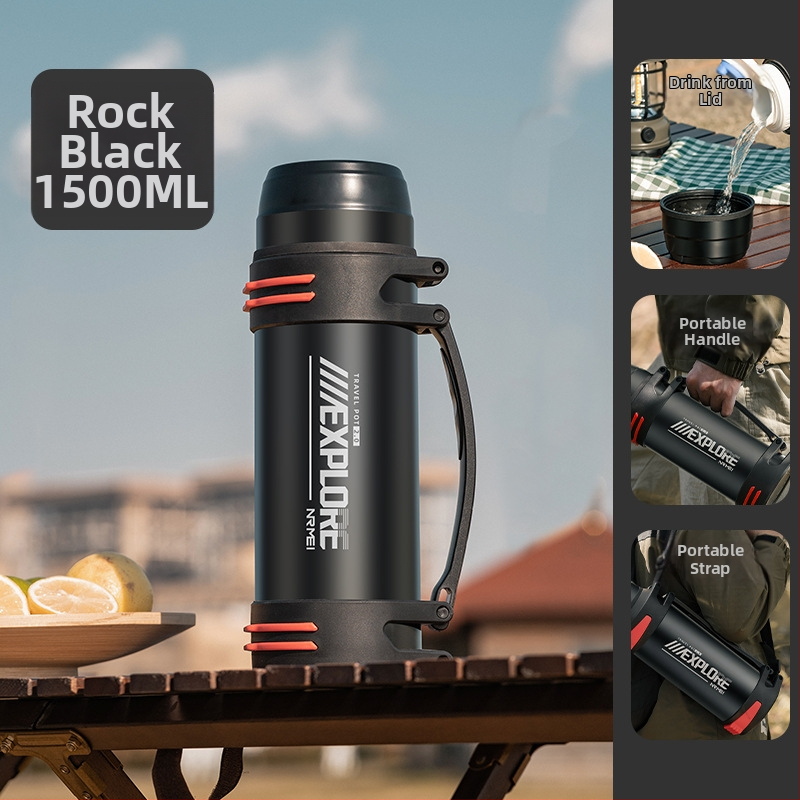 „Enme Thermos Cup“ vyriškas didelis didelės talpos termosinis virdulys, lauko, naujas, 316 automobilinis buitinis virdulys, šilto vandens butelis